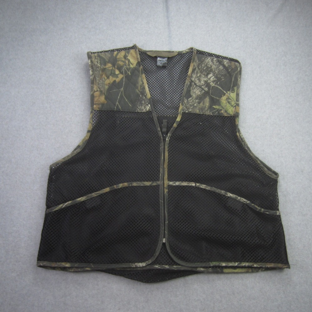 Quail Unlimited Mens Large Mesh Hunting Vest Mossy‎ Oak Break Up Camo Shooting